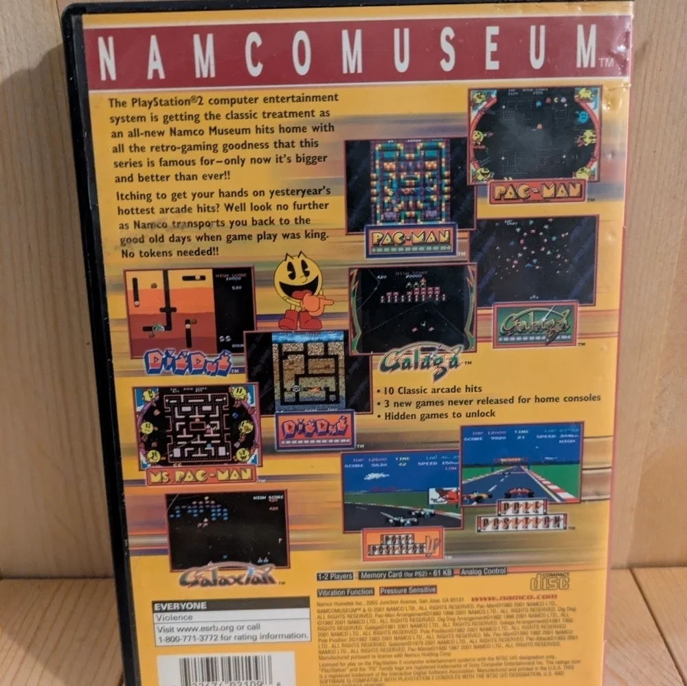 namco Museum for PlayStation 2 - Black Case Used